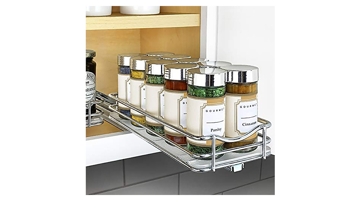 LYNK PROFESSIONAL® Pull Out Spice Rack - Organize Effortlessly