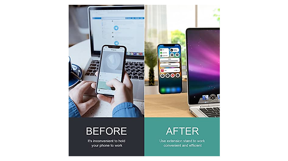 Doter MagSafe Laptop Phone Holder for iPhone 12/13/14