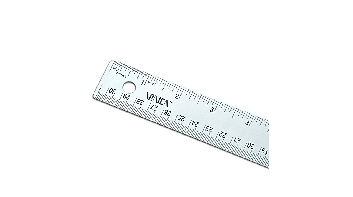 VINCA SSRN-12 Stainless Steel Ruler - Accurate Measuring Tool