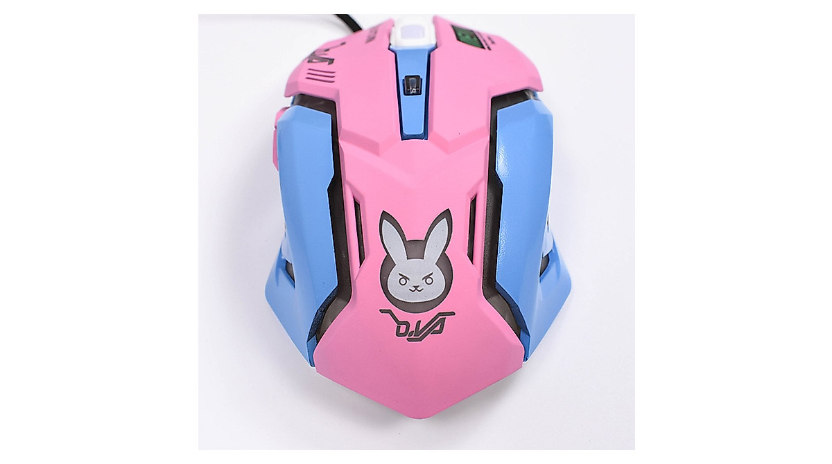 TOMLFF OW Mouse: Pink Backlit Gaming Mouse for Gamers