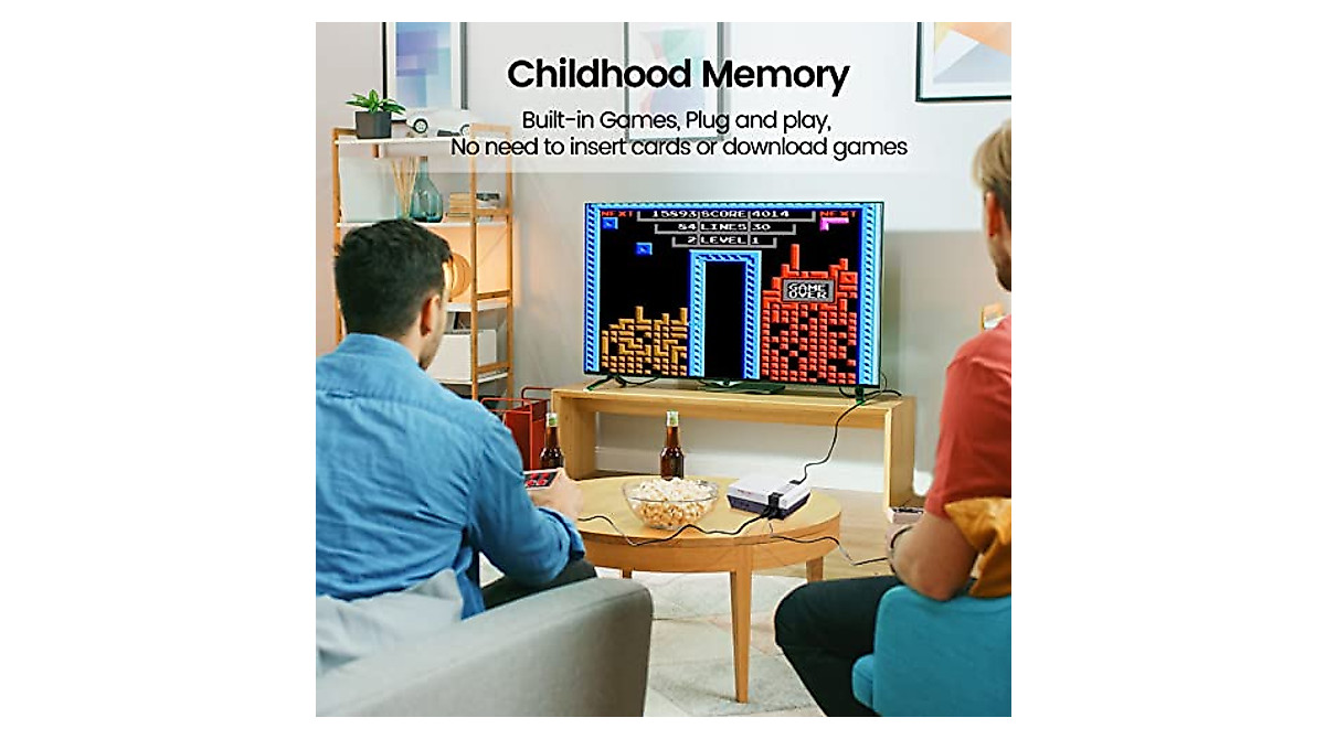 Retro Game Console with 620 Built-in Games | Classic 8-Bit System