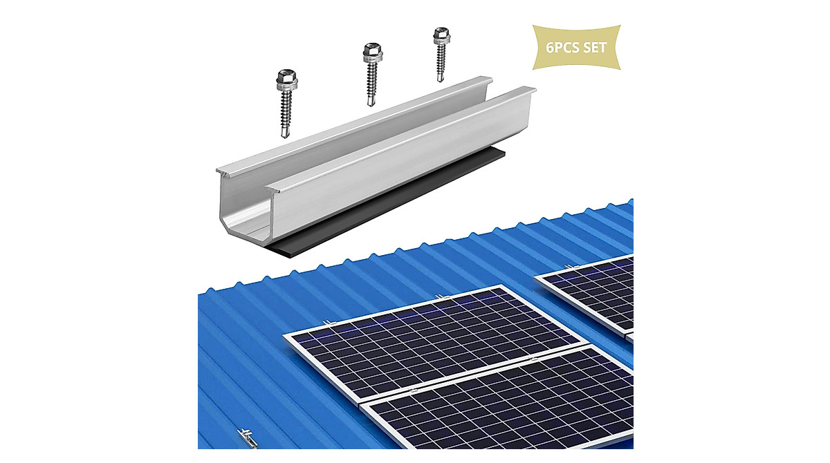 Durable Aluminum Solar Panel Mounting Rails - Easy Installation Kit