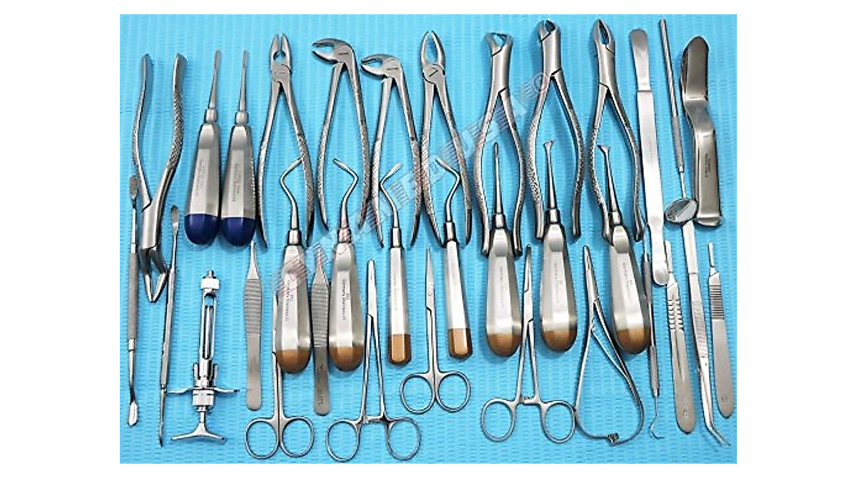 Discover 74 PCS German Dental Extraction Forceps Kit