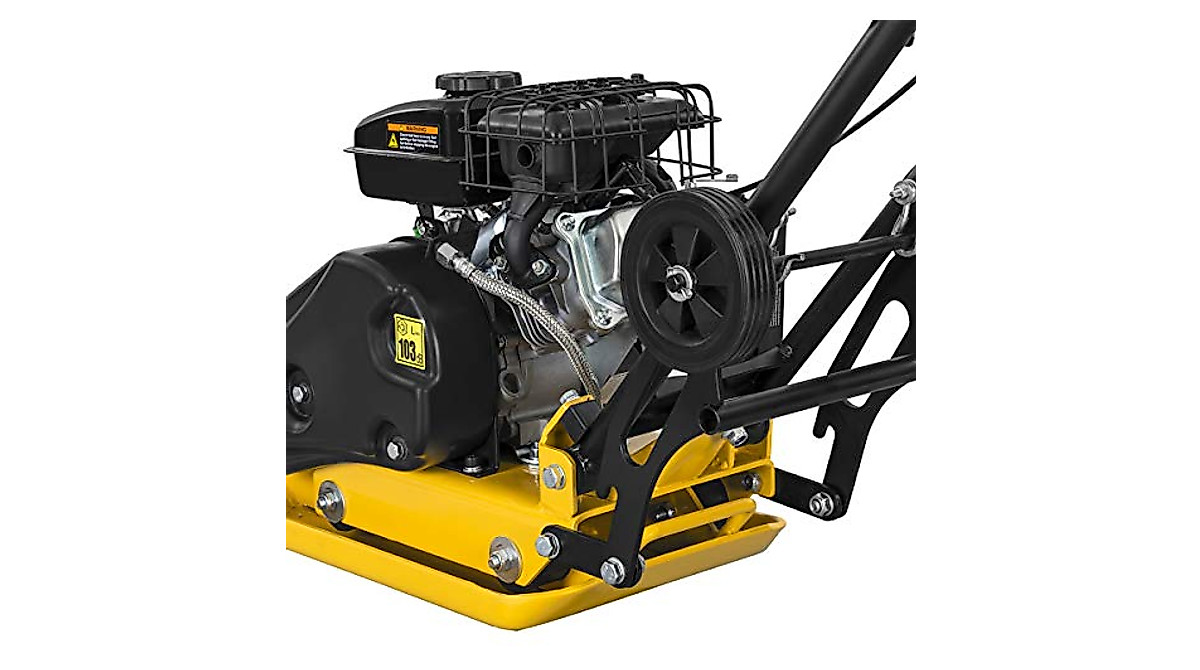 Stark 6.5HP Walk Behind Plate Compactor - Yellow