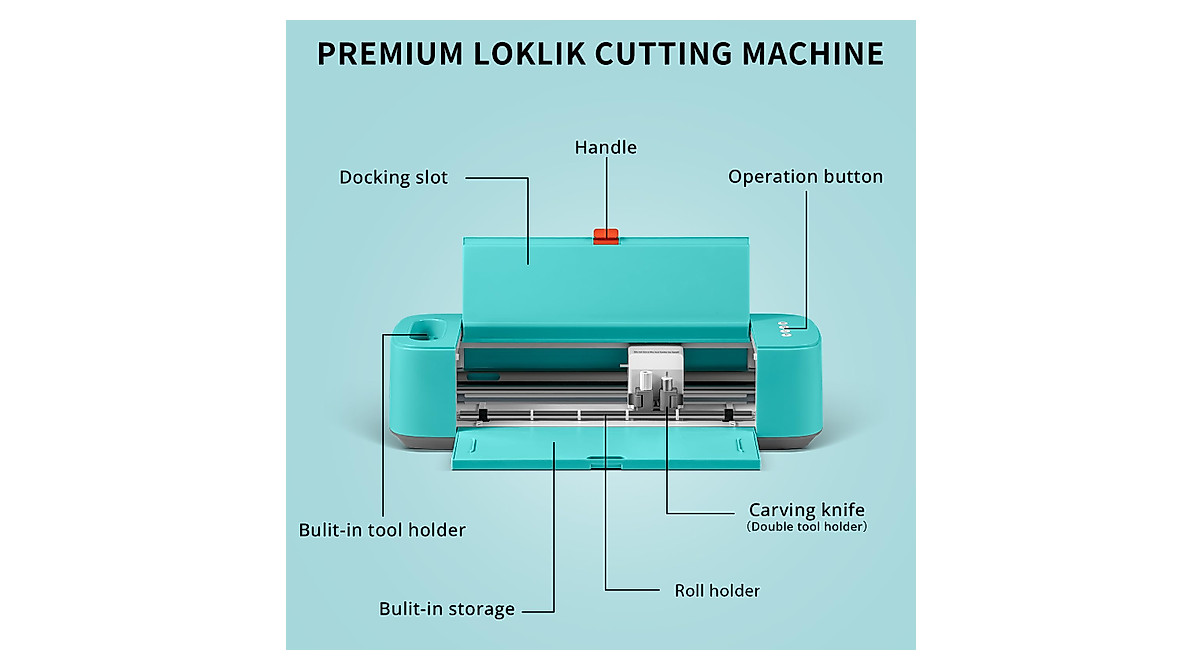 LOKLiK Cutting Machine - Perfect for Crafts & Vinyl Projects