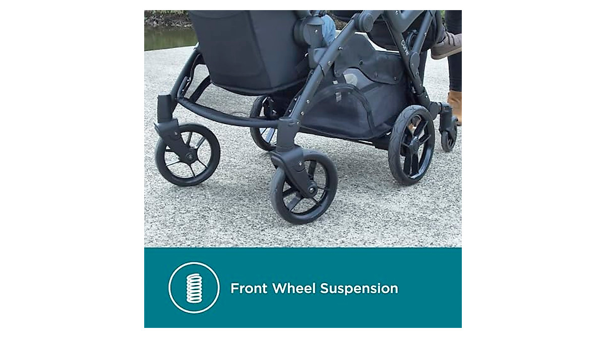 Contours Curve V2 Double Stroller - Easy 360° Turns & Twin Ready