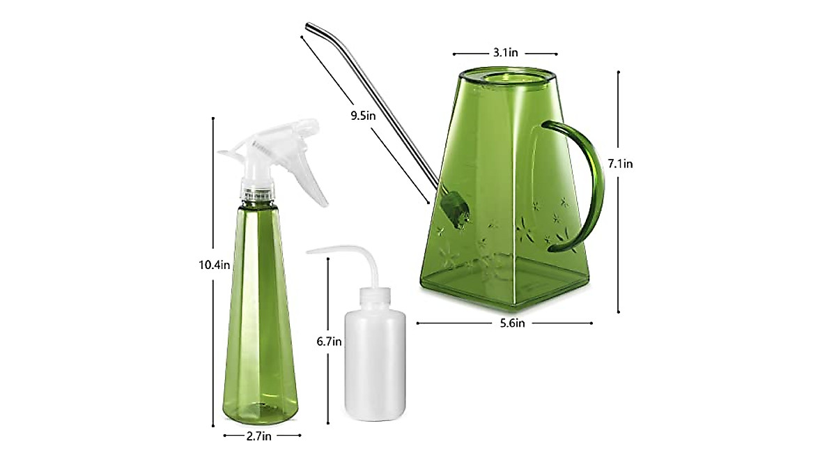 Goowin 47 oz Watering Can Set for Indoor Plants