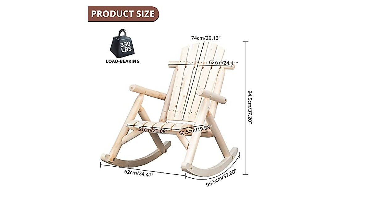 All-Weather Rocking Chair for Outdoor Comfort