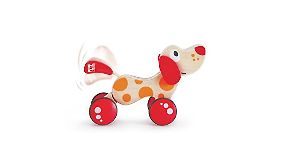 Hape Walk-A-Long Puppy Pull Toy for Toddlers