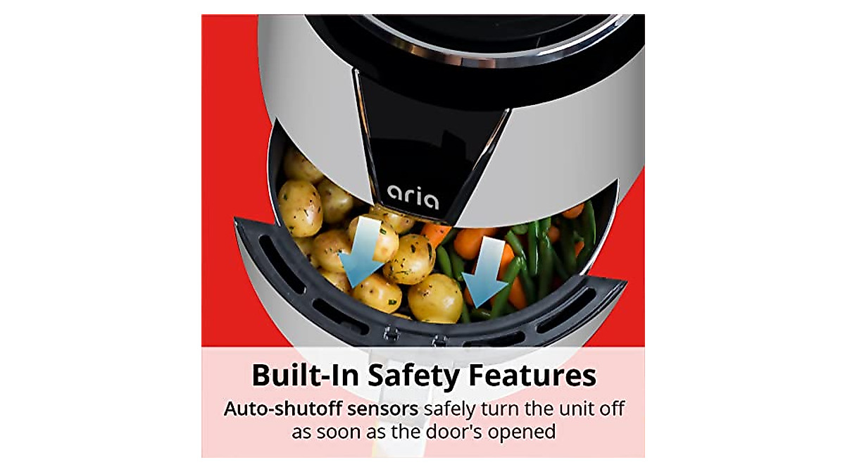 Aria 5 Qt. Ceramic Air Fryer - Healthy, Versatile Cooking