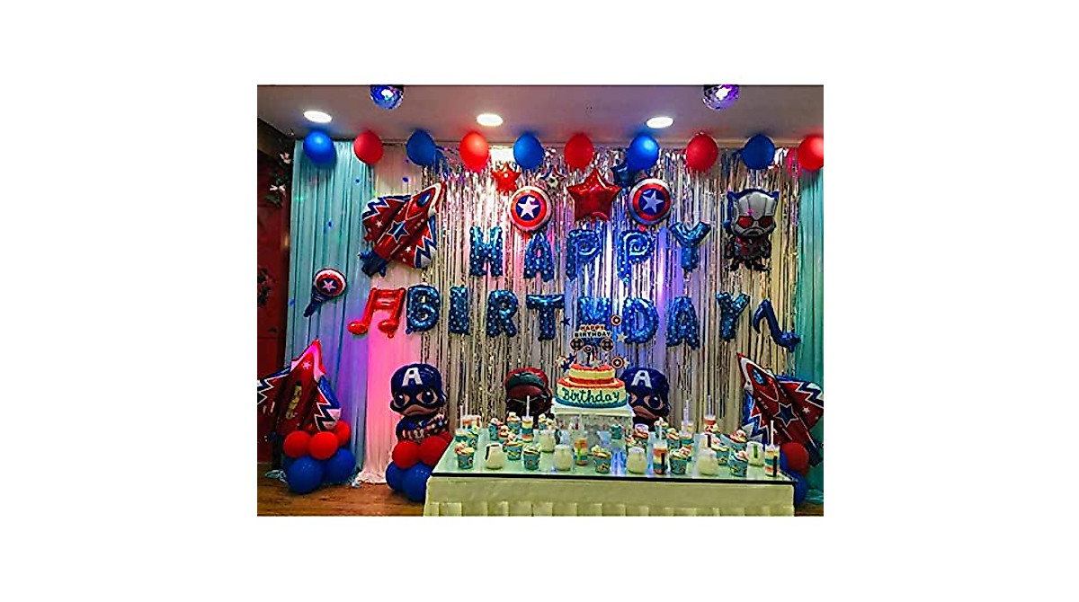 Superhero Birthday Party Decorations - 72 Pack Set
