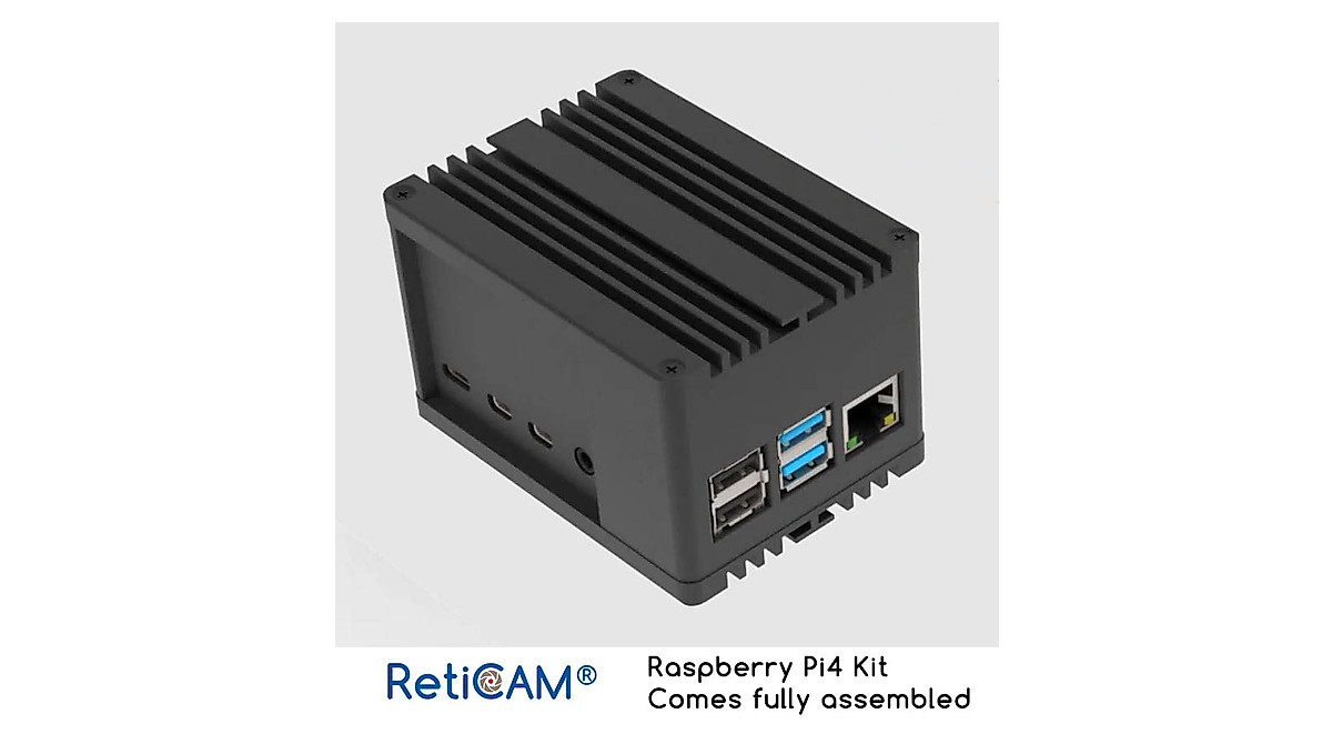Raspberry Pi 4 Model B 4GB Kit - Powerful Tiny PC with Aluminum Case