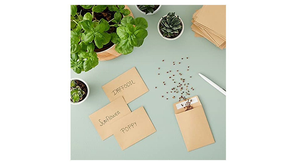 Small Seed Saving Envelopes Bulk Pack - Organize & Protect