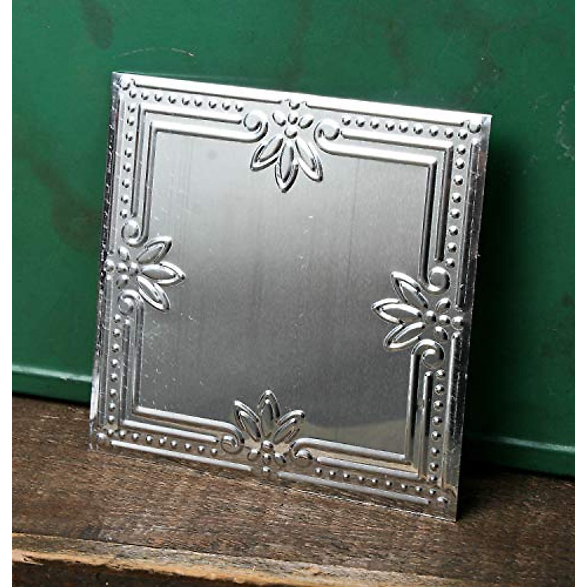 Vintage Galvanized Metal Ceiling Tiles - Pack of 12