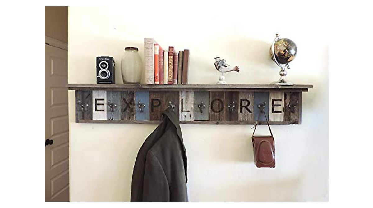 Personalized Barn Wood Coat Rack - Custom, Rustic Design
