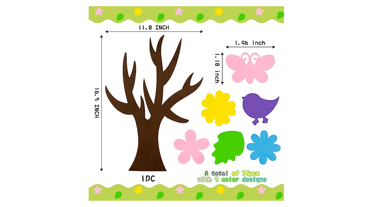 Spring Tree Craft Kit for Kids - DIY Foam Art Project for Kids