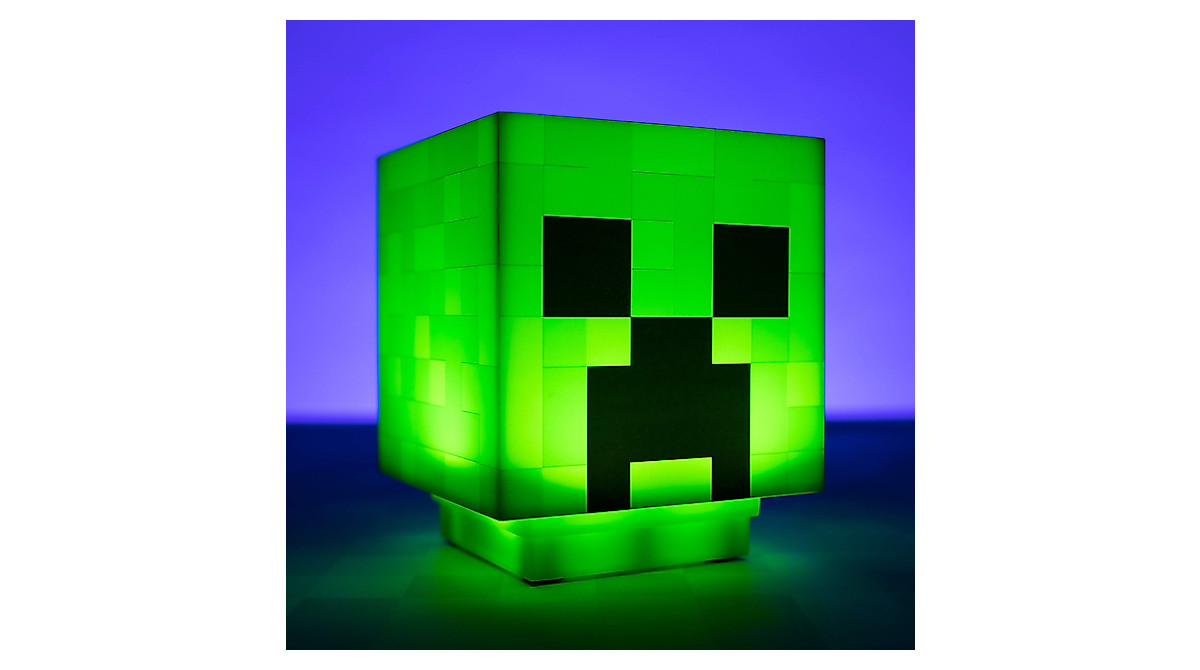 Minecraft Creeper Desk Light with Sounds - Perfect Gamer Night Light