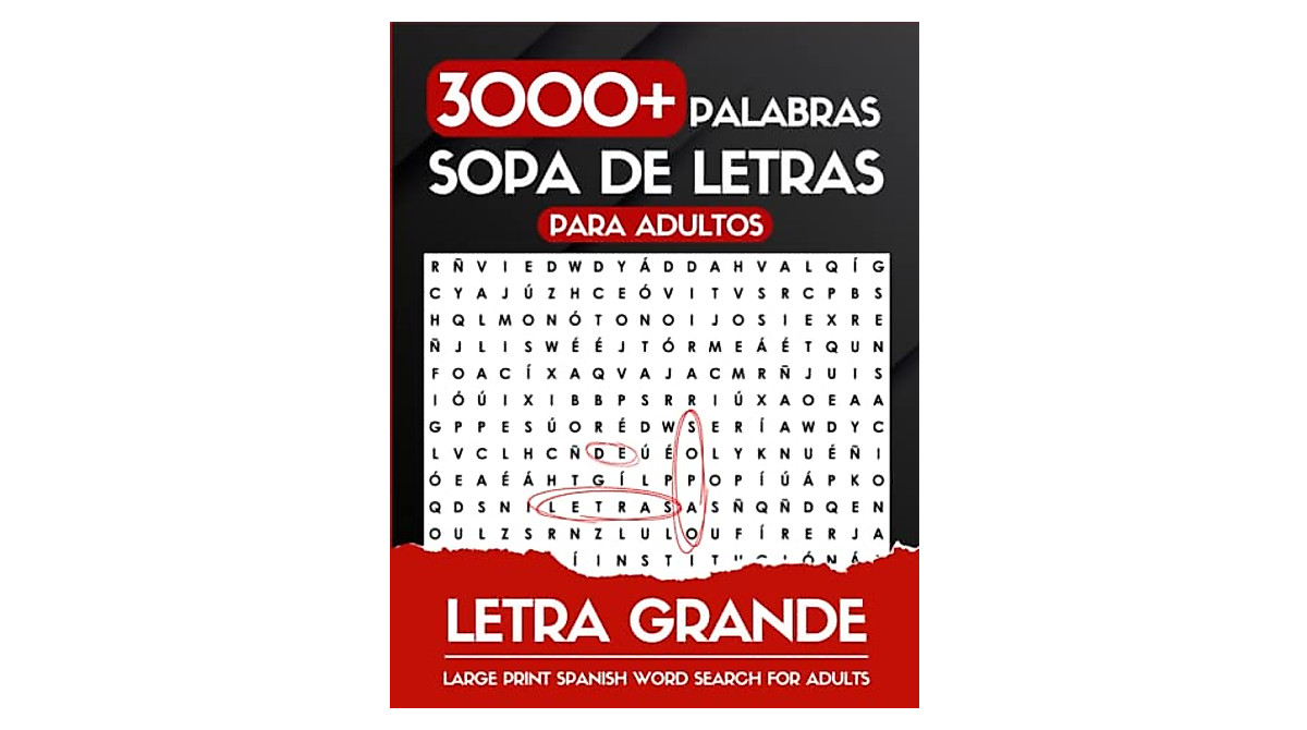 Letra Grande 3000+ Palabras: Sopa de Letras para Adultos