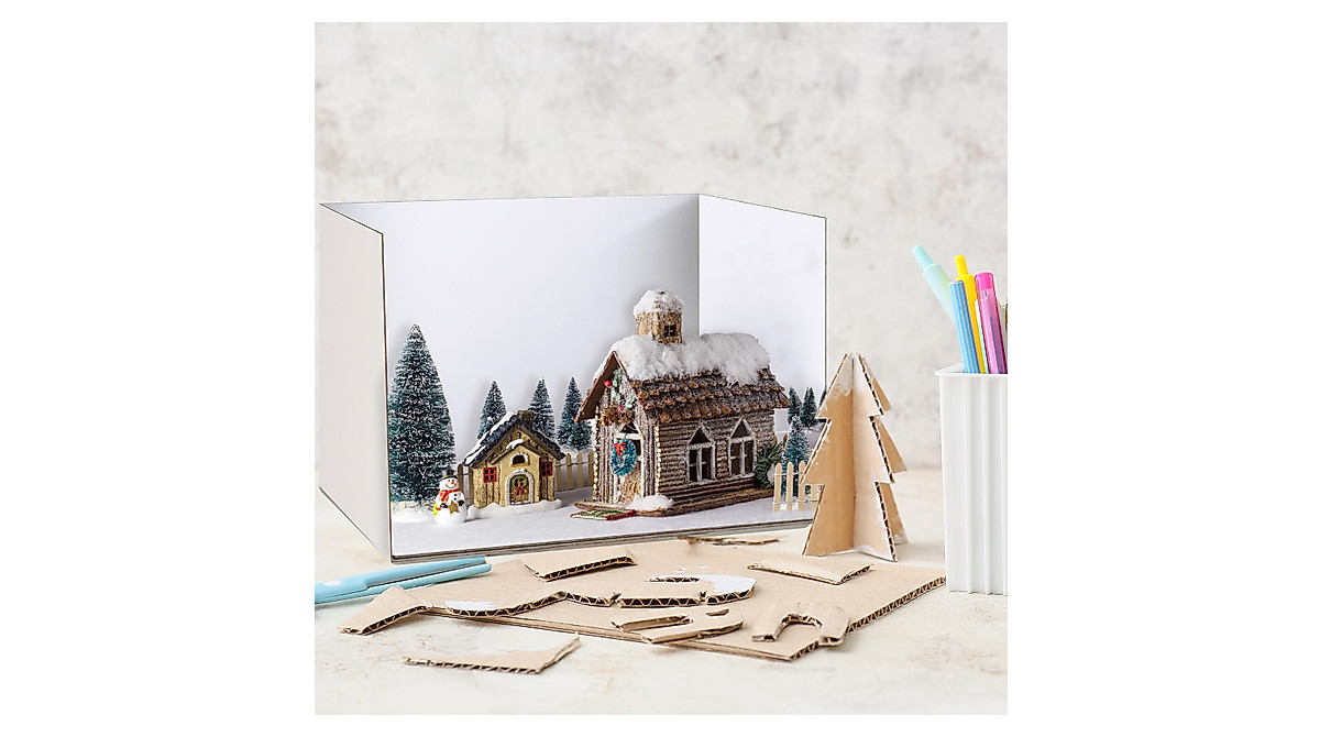 3 Pcs Cardboard Diorama Boxes for Easy Project Display