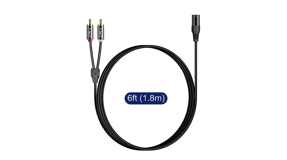 GOLLEY LION XLR To 2 RCA Y Splitter Patch Cable, Unbalanced Dual RCA Male To Xlr Male Stereo Audio Interconnect Cable Adapter For Speaker Condenser Mic Mixer Amp I3176038943 - View #6