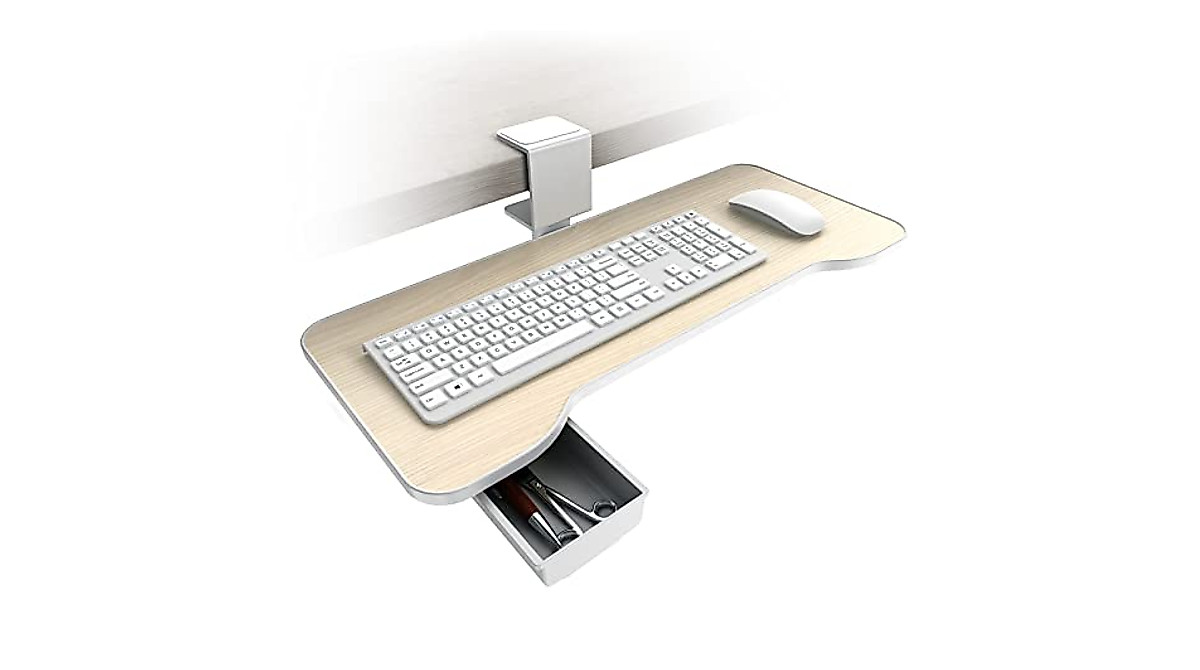 Yikola 360° Rotating Under Desk Keyboard Tray - Ergonomic