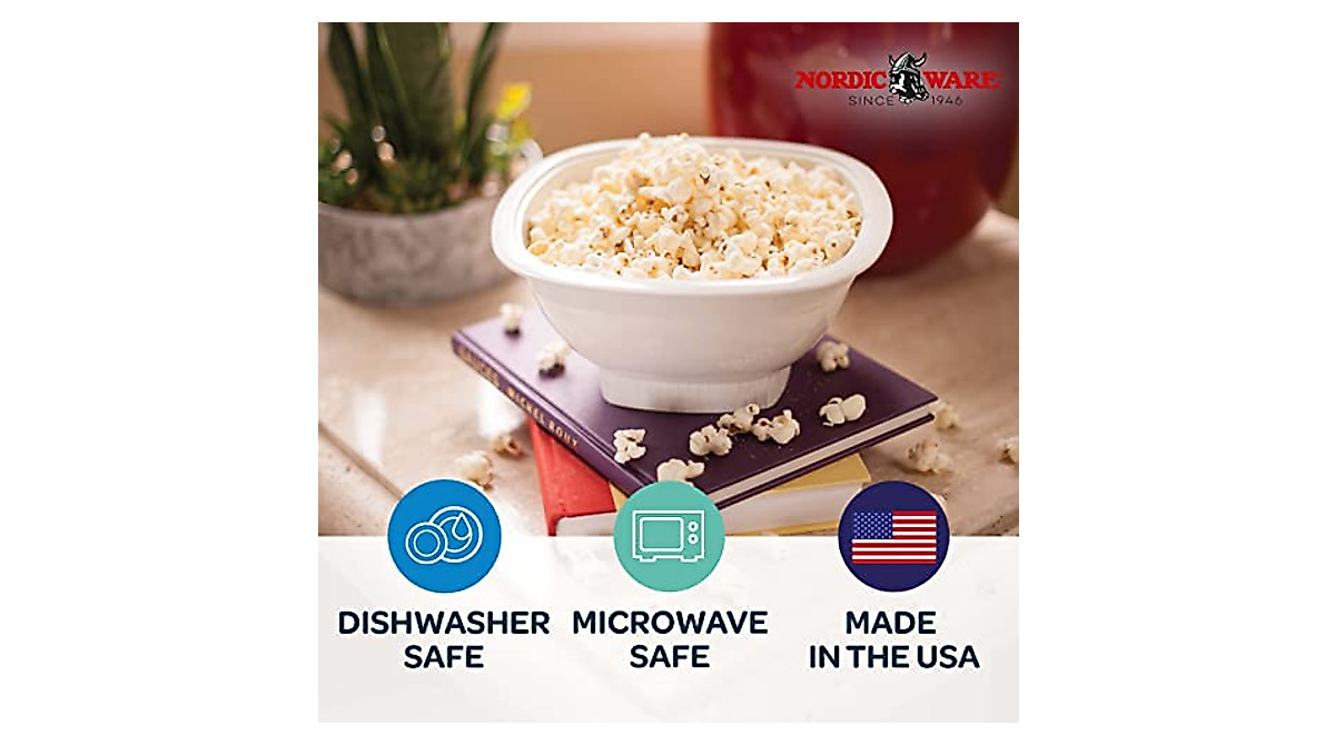 Nordic Ware Microwave Popcorn Popper - Oil-Free &amp; Easy