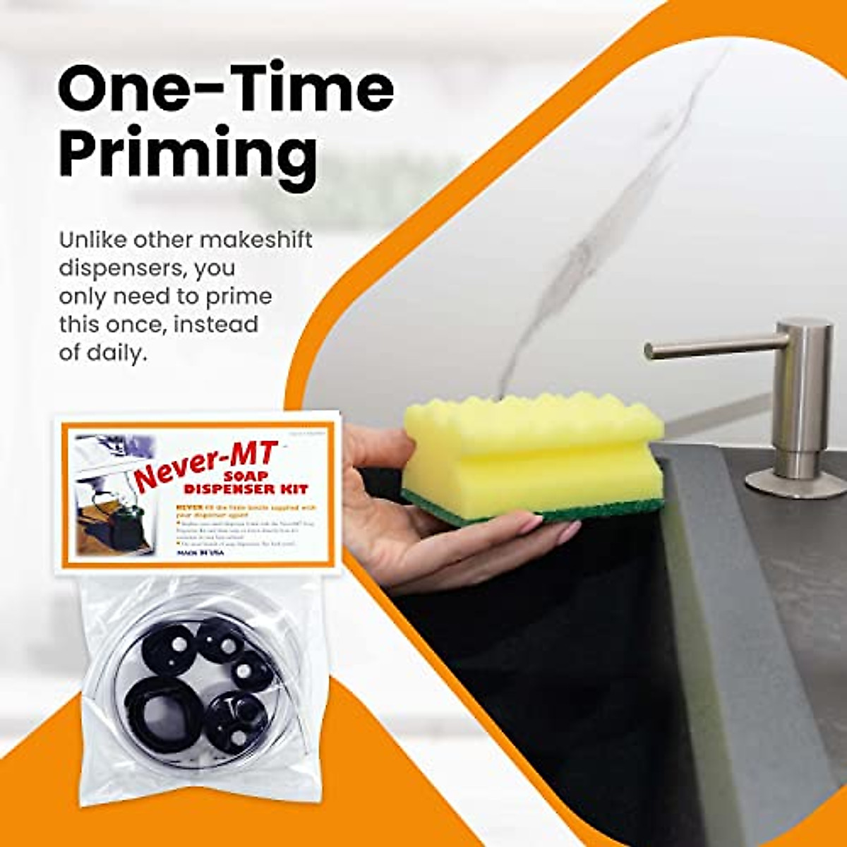 SonTiy 46" Soap Dispenser Tube Kit - Conversion Kit To Use Bulk Bottles Under Sink
