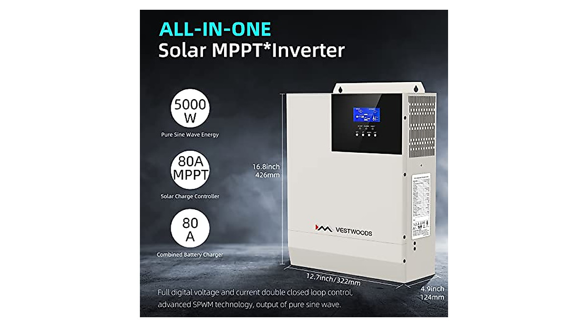 FOIIOE 48V 5000W Hybrid Solar Inverter - Off-Grid Power Solution