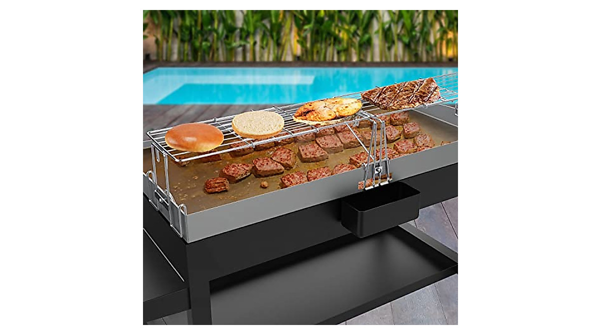 MOASKER Adjustable Warming Rack for Blackstone Griddles - Extend & Keep ...