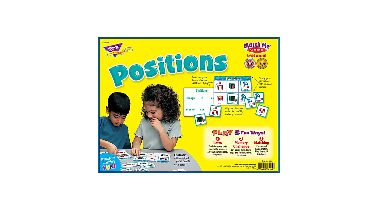 Match Me Game for Kids - Learn Positions & Develop Skills