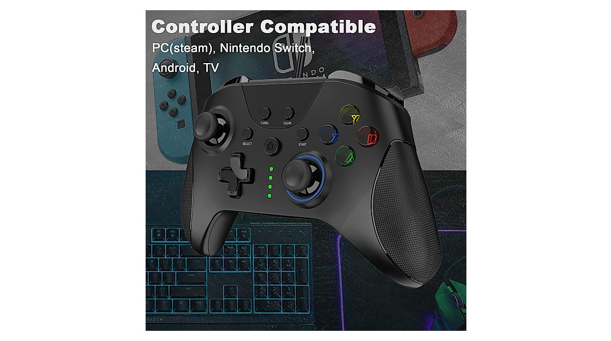 GCHT SP1048 Wired Gaming Controller: PC, Switch, Android, RGB