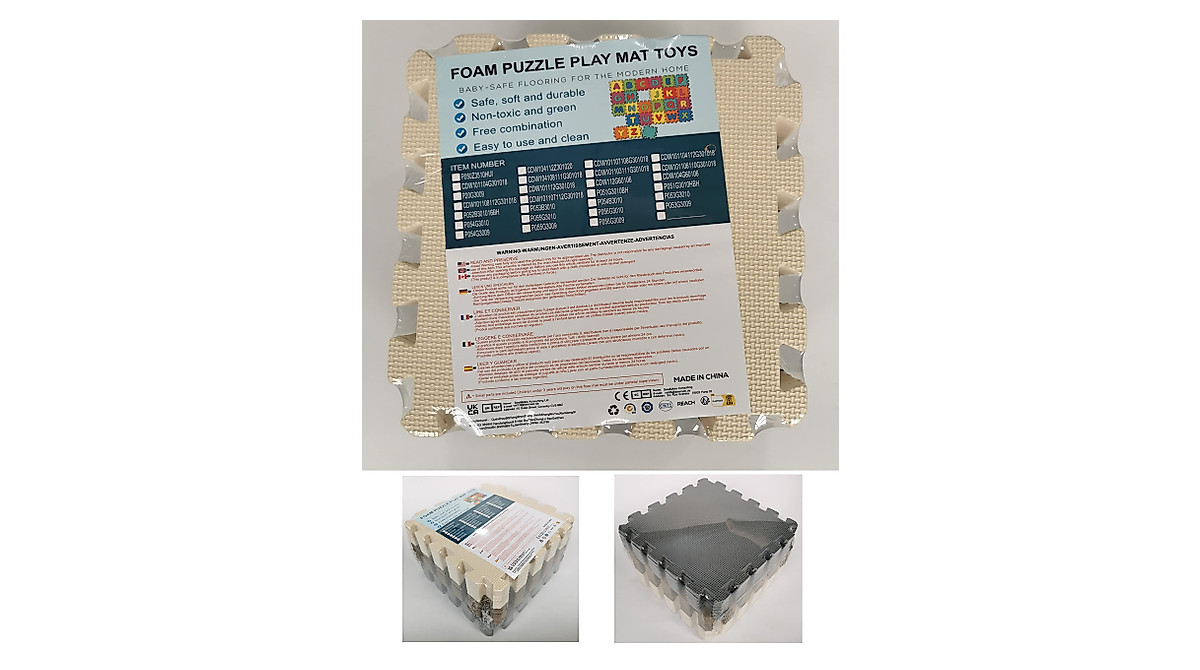 MQIAOHAM Baby Play Mat - Interlocking Foam Puzzle Tiles for Safe Play