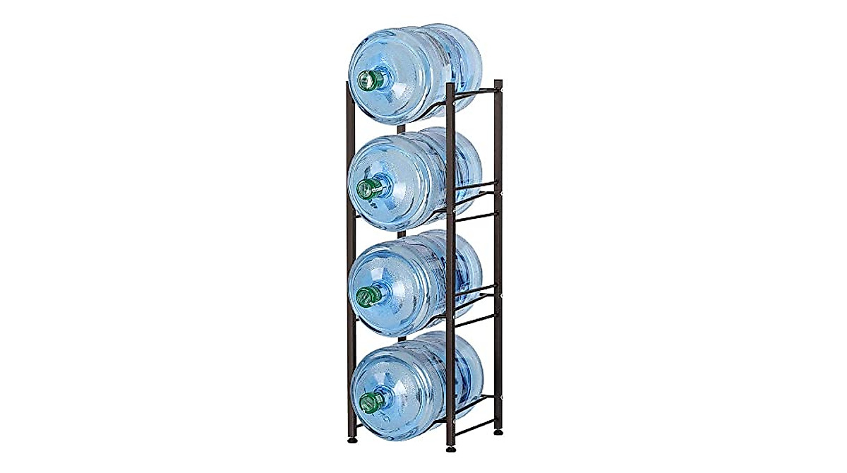 Heavy Duty Water Jug Rack for 5 Gallon Bottles - Space Saver