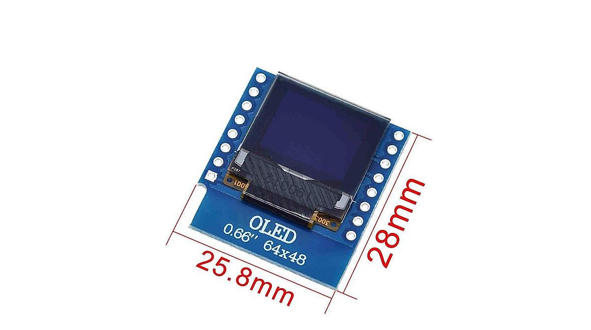 0.66 inch OLED Display Module for WEMOS D1 Mini ESP32 Arduino