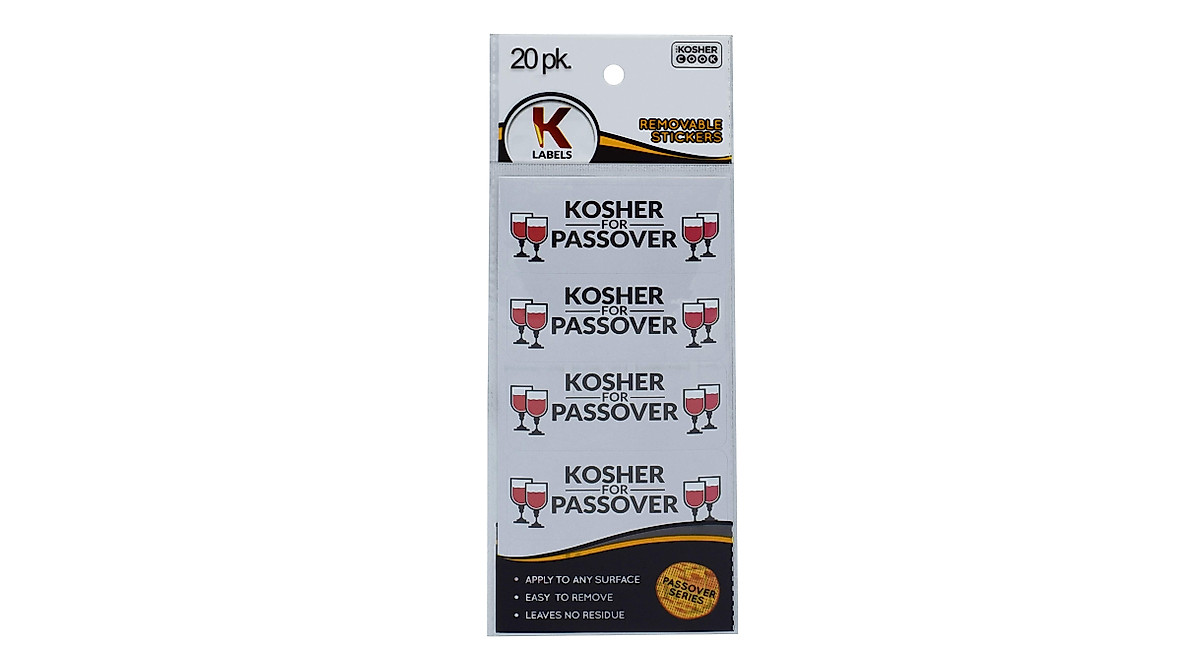 Kosher Cook Passover Labels - 20 Pack for Easy Organization