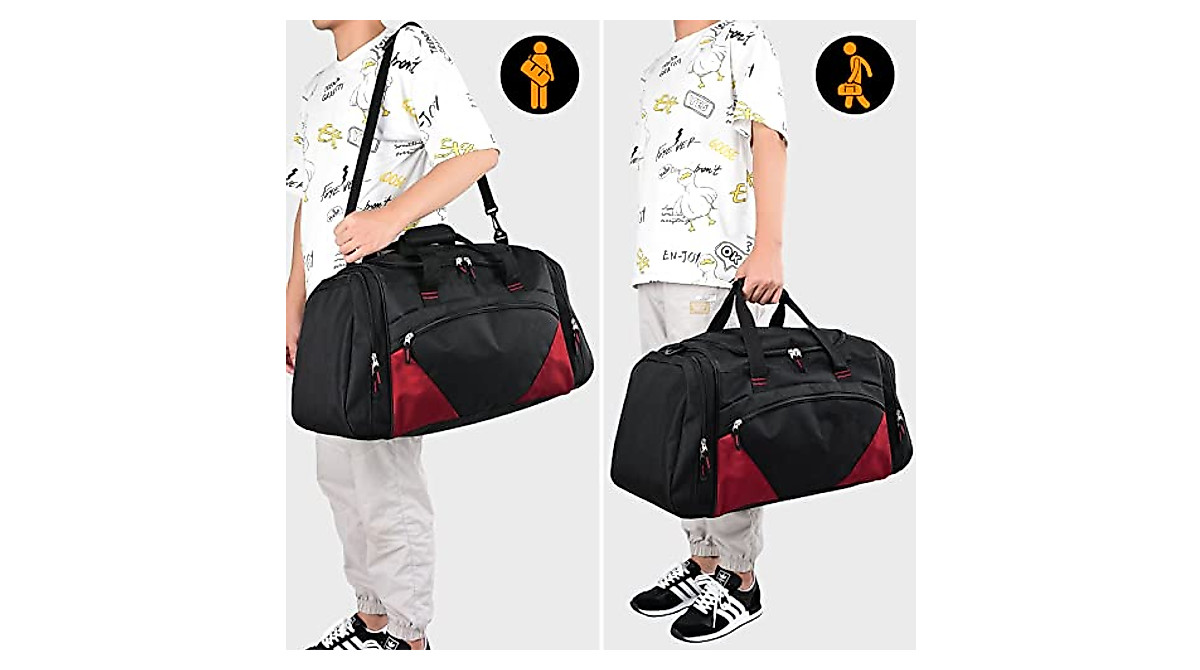 55L Mens Gym Bag - Lightweight Sports Duffle
