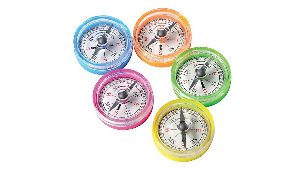Mini Compass Toys - Lot of 36 Assorted Colors