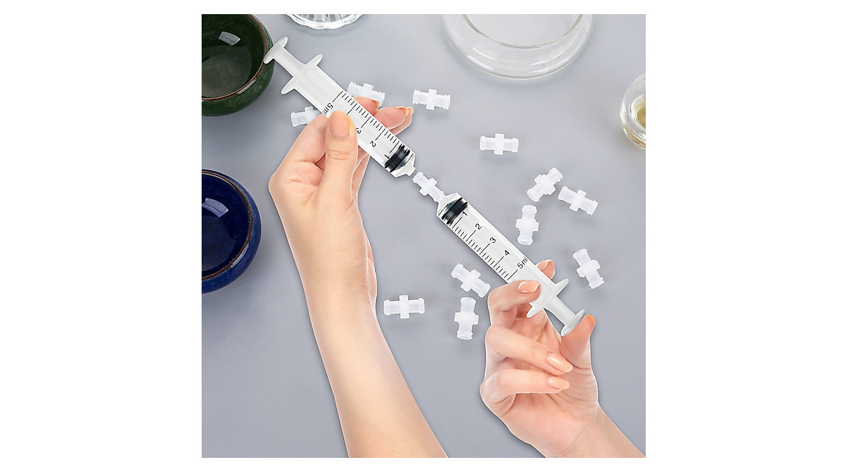20 Pcs Luer Lock Syringe Adaptors - Secure Lab Transfers