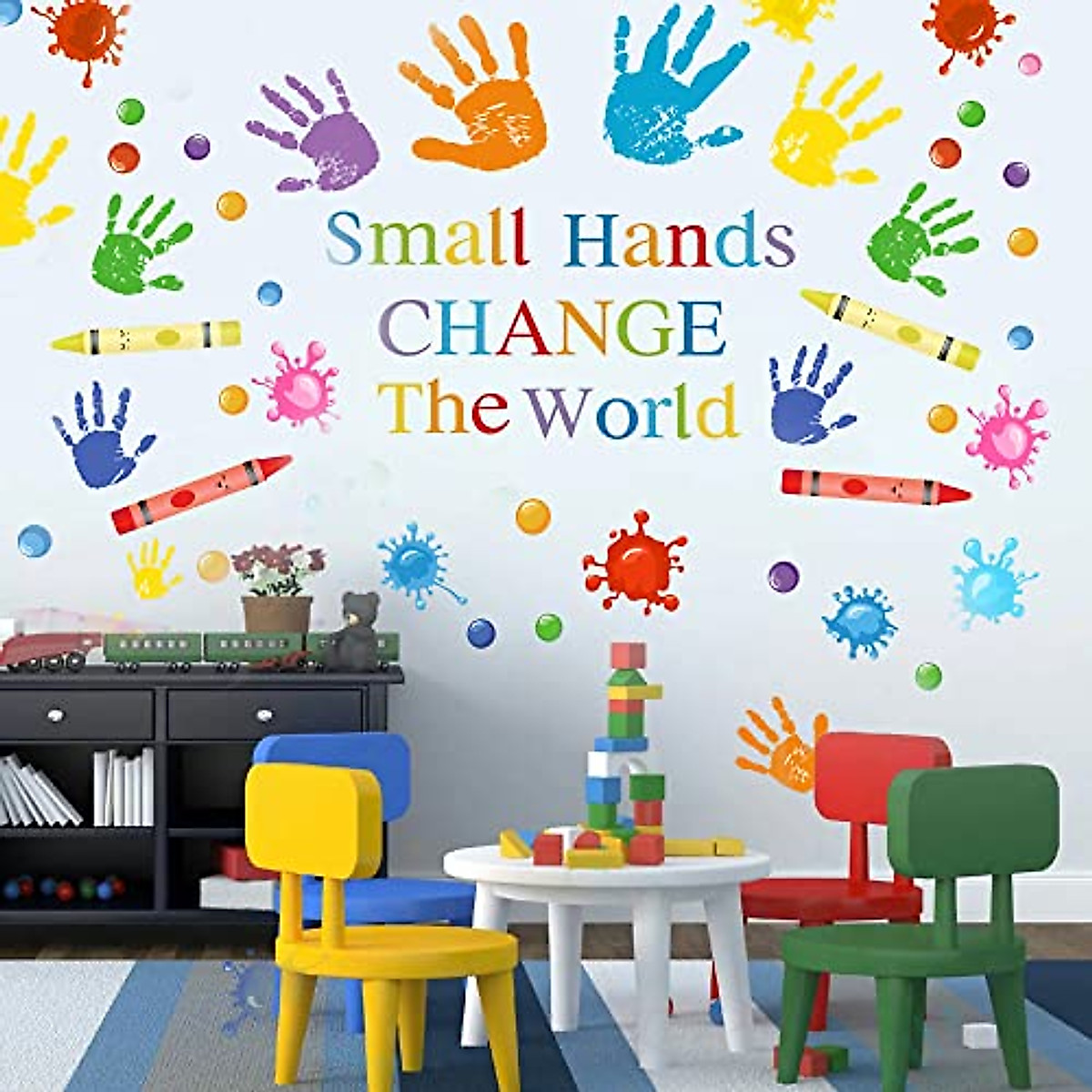 Colorful Motivational Wall Decals for Kids' Rooms