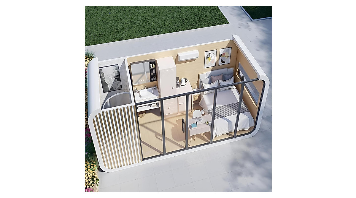 Modular Tiny Home Pod 20FT for B&B and Outdoor Living