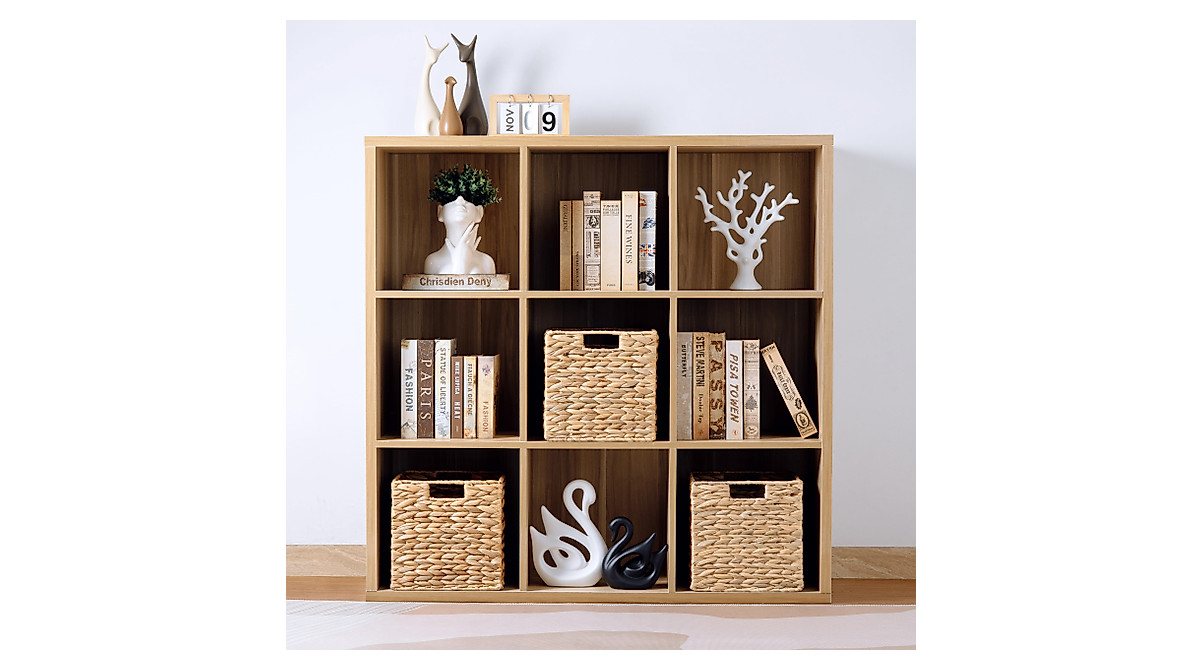 Wicker Cube Storage Baskets - Set of 3