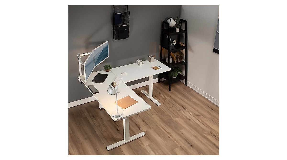 VIVO Electric Height Adjustable Corner Desk Frame