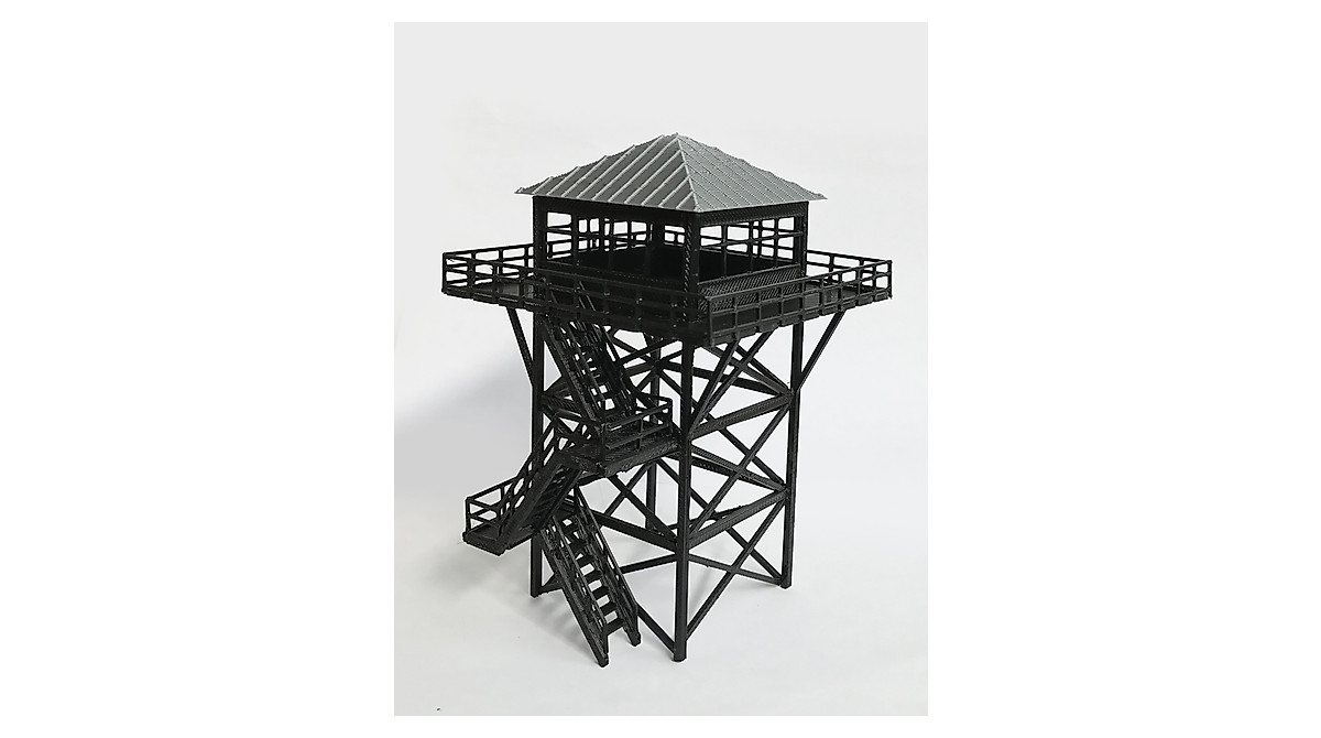 HO Scale Outland Models Railway Watchtower for Model Scenery