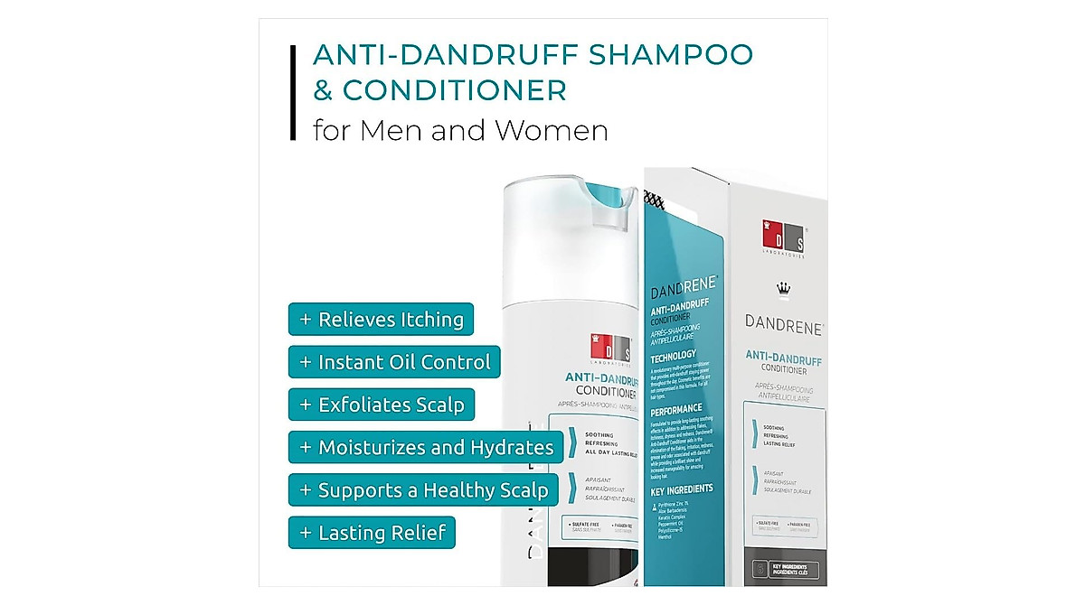 DS Laboratories Dandrene Anti Dandruff Shampoo & Conditioner for Scalp Care