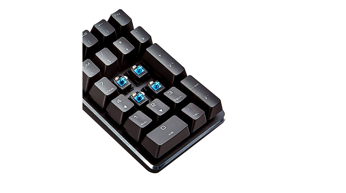 Qisan Mechanical Numeric Keypad Wireless Bluetooth Keypad Cherry MX ...