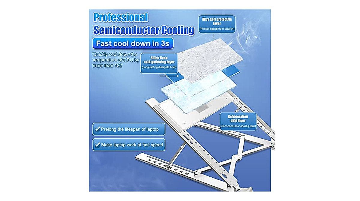 NORMIA RITA Cooling Stand - Fast & Adjustable Laptop Cooler