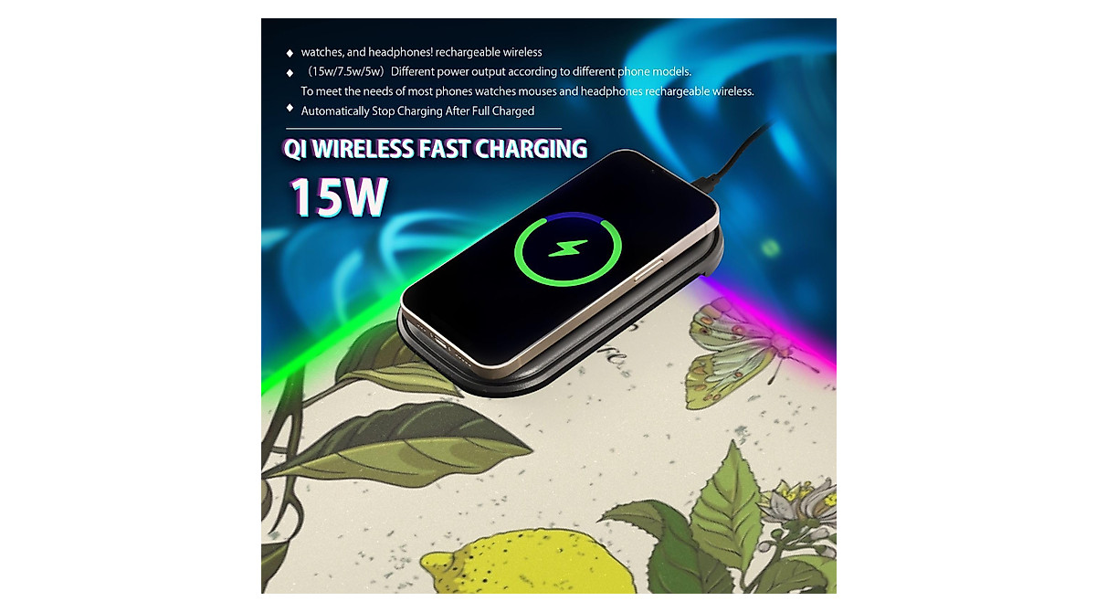Lemon Tree Wireless Charging Mouse Pad – Extra Large & RGB