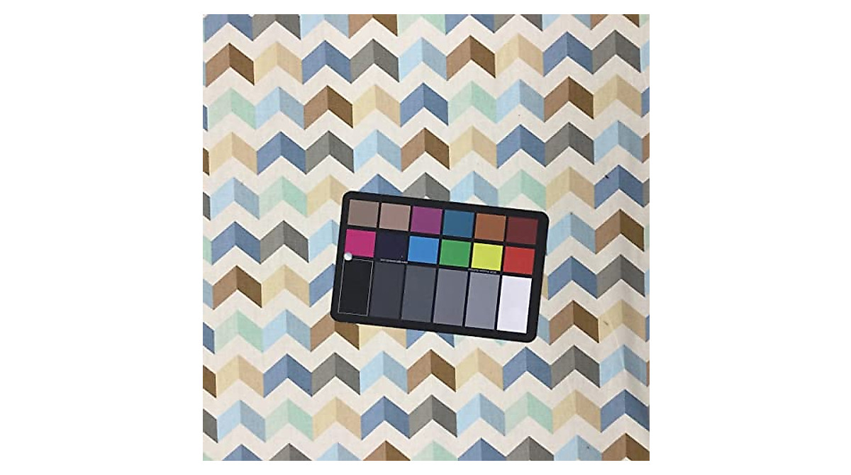 Color Block Chevron Fabric | Blue Upholstery by The Yard