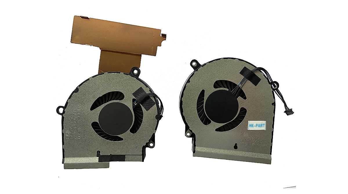 HK-PART Replacement Fan for HP Omen 15-DC | Genuine CPU & GPU Cooling Fans