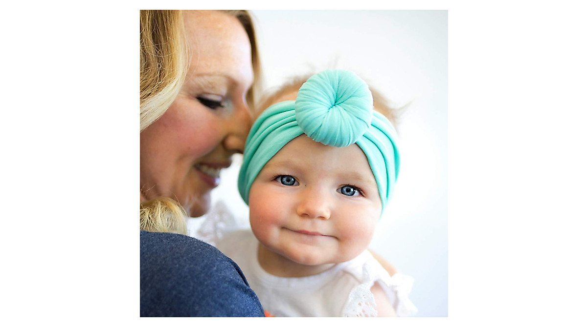 QandSweet Baby Girl stretch Headbands crochet fasce per capelli